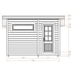 Modern bastu 2.3 m x 3.4 m
