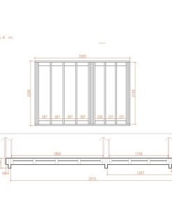 Modern bastu 2.3 m x 3.4 m