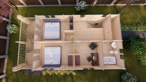 2 vånings hus - Athena (87 m² + 19 m² terrass +10 m² balkon)