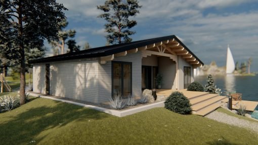 Fritidshus Takoma (12m x 8m), 68mm