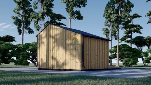 Friggebod TONIA (34 mm + 19 mm träbeklädnad), 4x3m, 12 m²