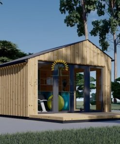 Friggebod TONIA (34 mm + 19 mm träbeklädnad), 4x3m, 12 m²