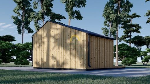 Friggebod TONIA (34 mm + 19 mm träbeklädnad), 5x3m, 12 m²