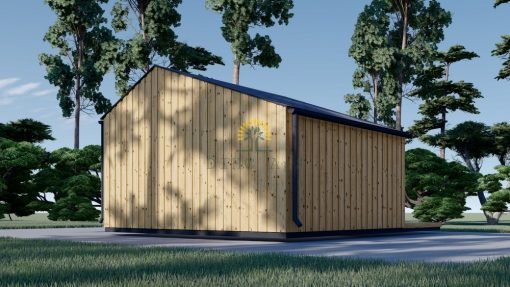 Attefallshus TONIA (34 mm + 19 mm träbeklädnad), 5x5m, 25 m²
