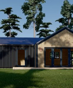 Trähus Valeri 80 m² (44 mm + 19 mm träbeklädnad)