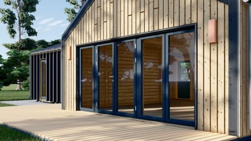 Trähus Valeri 80 m² (44 mm + 19 mm träbeklädnad)