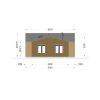 Trähus Valeri 80 m² (44 mm + 19 mm träbeklädnad)