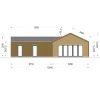Trähus Valeri 80 m² (44 mm + 19 mm träbeklädnad)