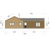 Trähus Valeri 80 m² (44 mm + 19 mm träbeklädnad)