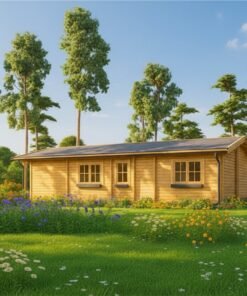 Trähus LINCOLN 72 m² 6×12 m, 66 mm