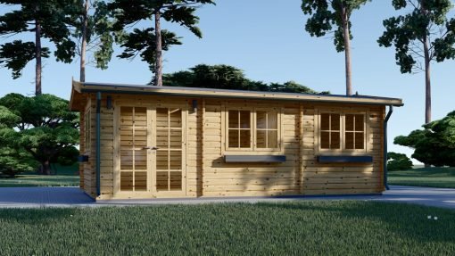 Attefallshus ELEONORA (44 mm), 6.6×3 m, 20 m²
