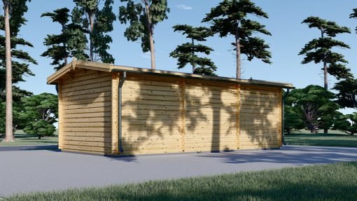 Attefallshus ELEONORA (44 mm), 6.6×3 m, 20 m²