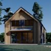 2-våningshus INGRID (44 mm + träbeklädnad), 170 m²