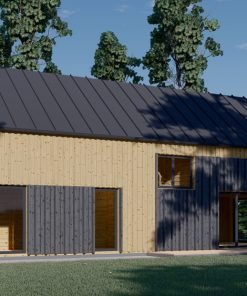 2-våningshus INGRID (44 mm + träbeklädnad), 170 m²
