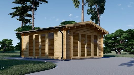 Attefallshus MIA (44 mm), 5.5×5.5 m, 30 m²