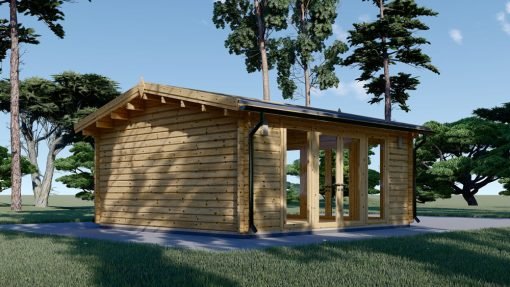 Attefallshus MIA (44 mm), 5.5×5.5 m, 30 m²