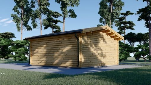 Attefallshus MIA (44 mm), 5.5×5.5 m, 30 m²