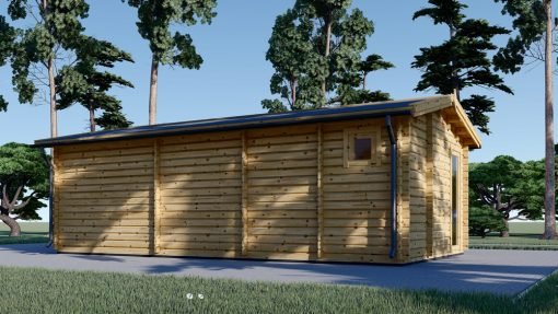 Attefallshus MARION (44 mm), 7.5×4 m, 30 m²