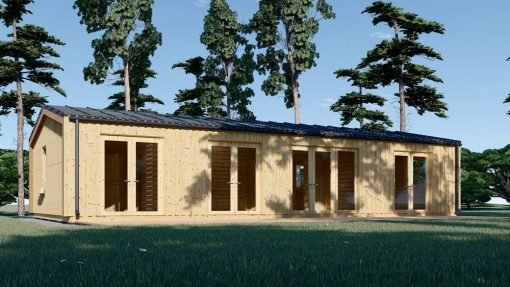 Fritidshus NICOLE 68 m² (44 mm + träbeklädnad)
