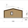 Fritidshus NICOLE 68 m² (44 mm + träbeklädnad)
