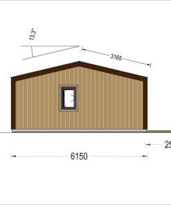 Fritidshus NICOLE 68 m² (44 mm + träbeklädnad)