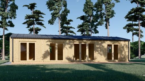 Fritidshus NICOLE 68 m² (44 mm + träbeklädnad)