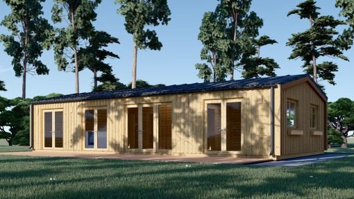 Fritidshus NICOLE 68 m² (44 mm + träbeklädnad)