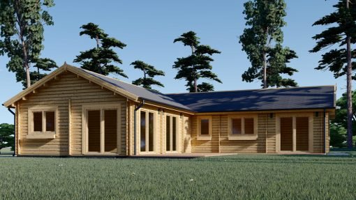 Blockhus PAULA (44+44 mm), 129 m²
