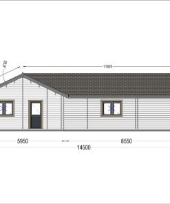 Blockhus PAULA (44+44 mm), 129 m²