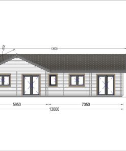 Blockhus PAULA (44+44 mm), 129 m²