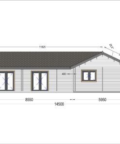 Blockhus PAULA (44+44 mm), 129 m²
