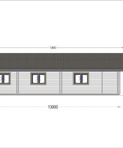 Blockhus PAULA (44+44 mm), 129 m²