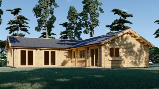 Blockhus PAULA (44+44 mm), 129 m²