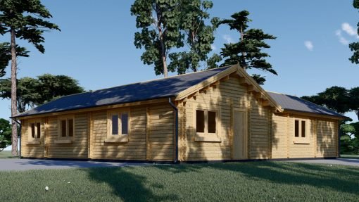 Blockhus PAULA (44+44 mm), 129 m²