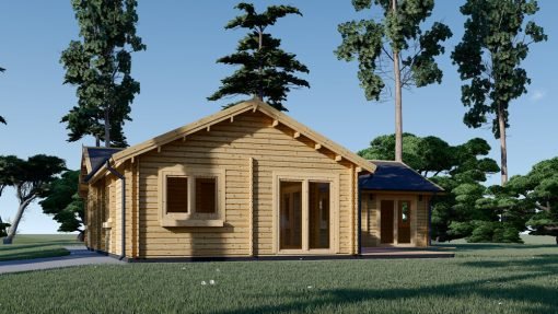 Blockhus PAULA (44+44 mm), 129 m²