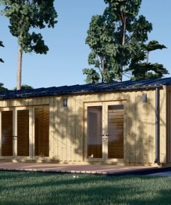 Fritidshus SELENE 63 m² (44 mm + träbeklädnad)