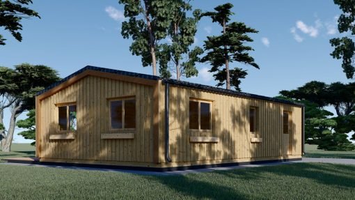 Fritidshus SELENE 63 m² (44 mm + träbeklädnad)