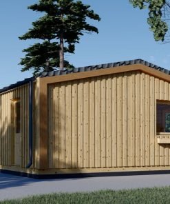 Fritidshus SELENE 63 m² (44 mm + träbeklädnad)