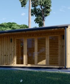 Attefallshus TINA, 7×4 m, 20 m² (34 mm + 19 mm träbeklädnad)