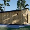 Attefallshus TINA, 7×4 m, 20 m² (34 mm + 19 mm träbeklädnad)