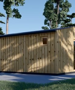 Attefallshus TINA, 7×4 m, 20 m² (34 mm + 19 mm träbeklädnad)