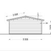Attefallshus MIA (44 mm), 5.5×5.5 m, 30 m²