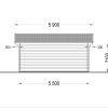 Attefallshus MIA (44 mm), 5.5×5.5 m, 30 m²