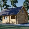 Attefallshus AGATA 39 m² (44 mm + 19 mm träbeklädnad)