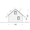 Attefallshus AGATA 39 m² (44 mm + 19 mm träbeklädnad)