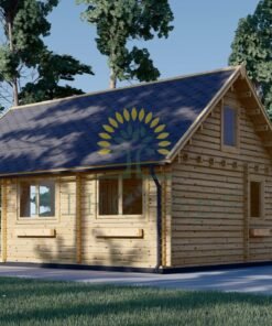 Attefallshus AGATA 39 m² (44 mm + 19 mm träbeklädnad)