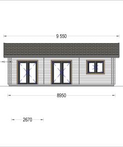 Timmerstuga ALICE (44 + 44mm), 72 m²