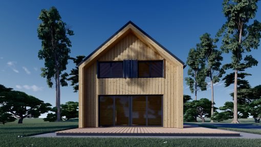 Timmerstuga ASTRID 120 m² (44 mm + 19 mm träbeklädnad)
