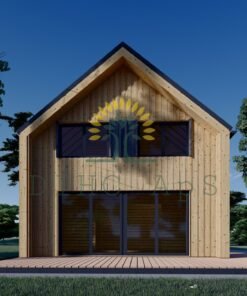 Timmerstuga ASTRID 120 m² (44 mm + 19 mm träbeklädnad)