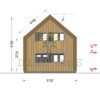 Timmerstuga ASTRID 120 m² (44 mm + 19 mm träbeklädnad)